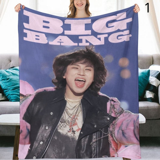 BIGBANG Daesung Blanket, BIGBANG Flannel Throw Blanket, Gifts for V.I.P