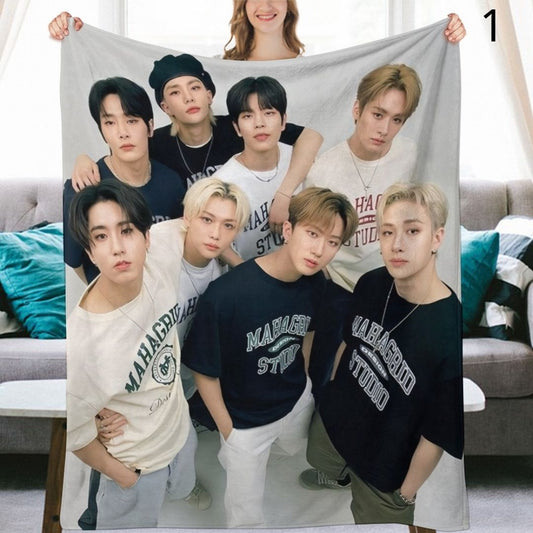 Stray Kids Blanket, SKZ Flannel Throw Blanket, Gifts for Stay