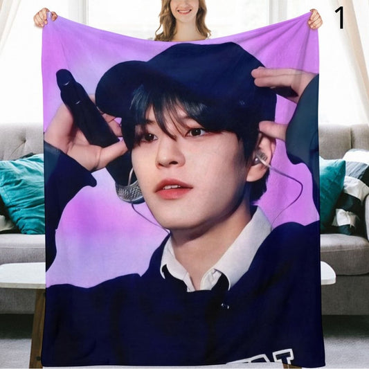 Stray Kids Seungmin Blanket, SKZ Flannel Throw Blanket, Gifts for Stay