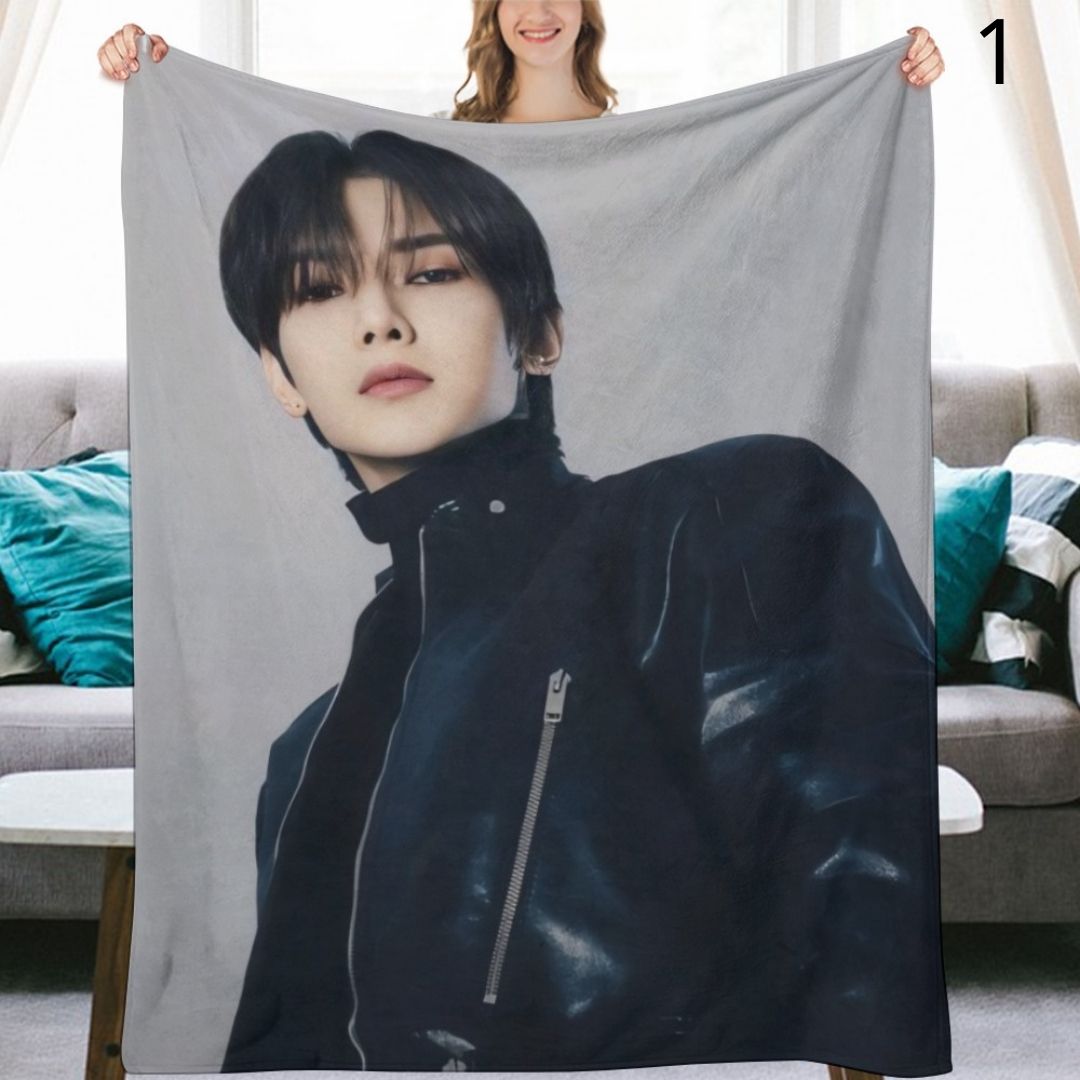 Ateez Yeosang Blanket, Ateez Flannel Throw Blanket, Gifts for Atiny