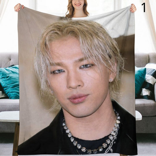 BIGBANG Taeyang Blanket, BIGBANG Flannel Throw Blanket, Gifts for V.I.P