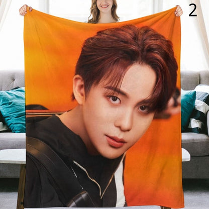 Ateez Jongho Blanket, Ateez Flannel Throw Blanket, Gifts for Atiny