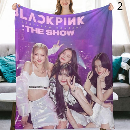 BLACKPINK Blanket, BP Flannel Throw Blanket, Gifts for Blinks