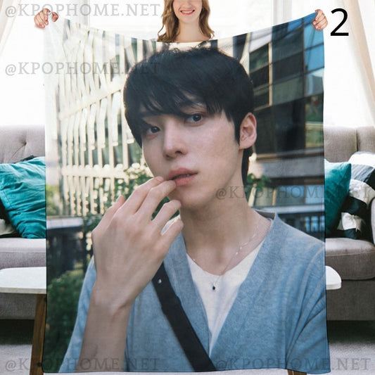 Ateez Yunho Blanket, Ateez Flannel Throw Blanket, Gifts for Atiny