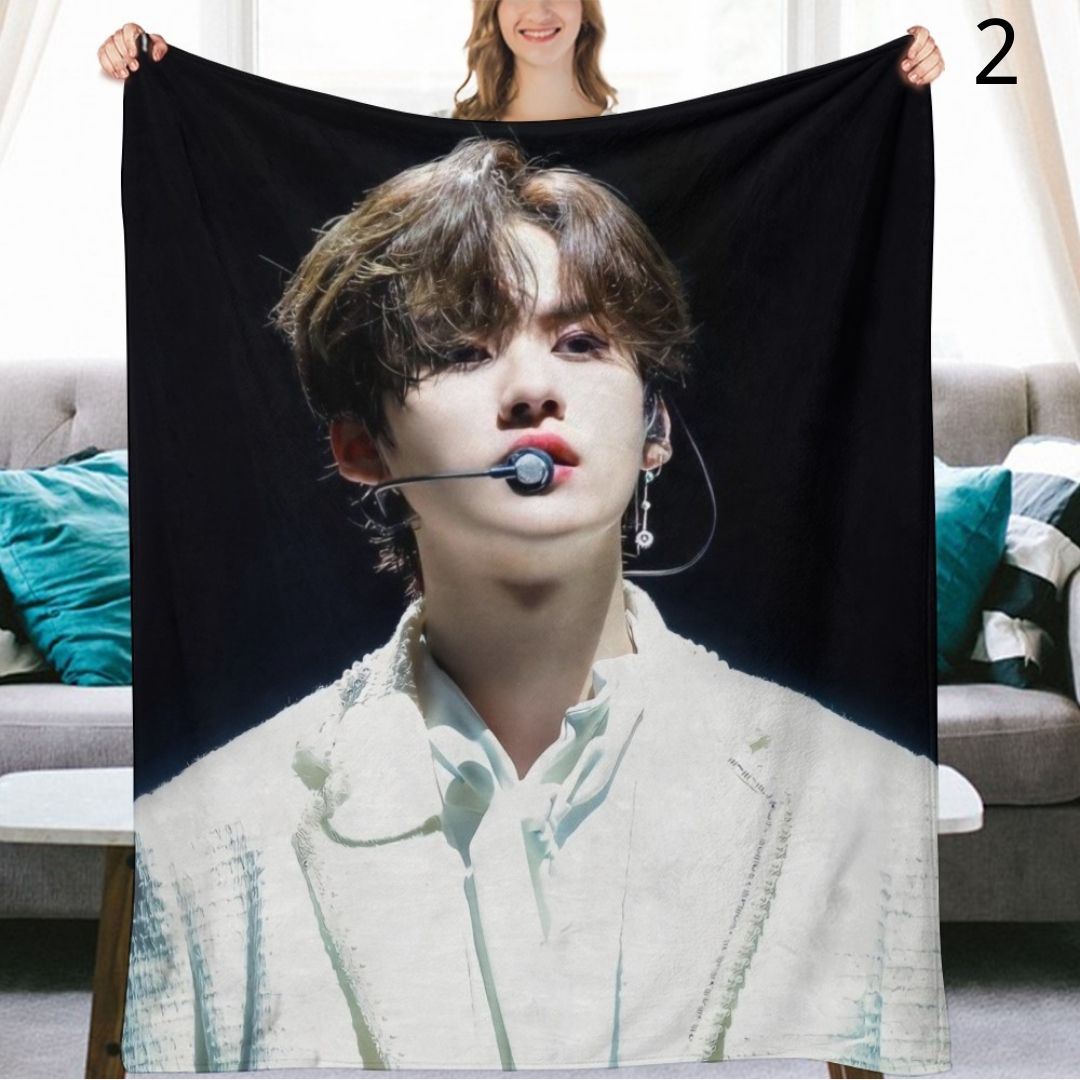 Stray Kids Lee Know Blanket, SKZ Flannel Throw Blanket, Gifts for Stay