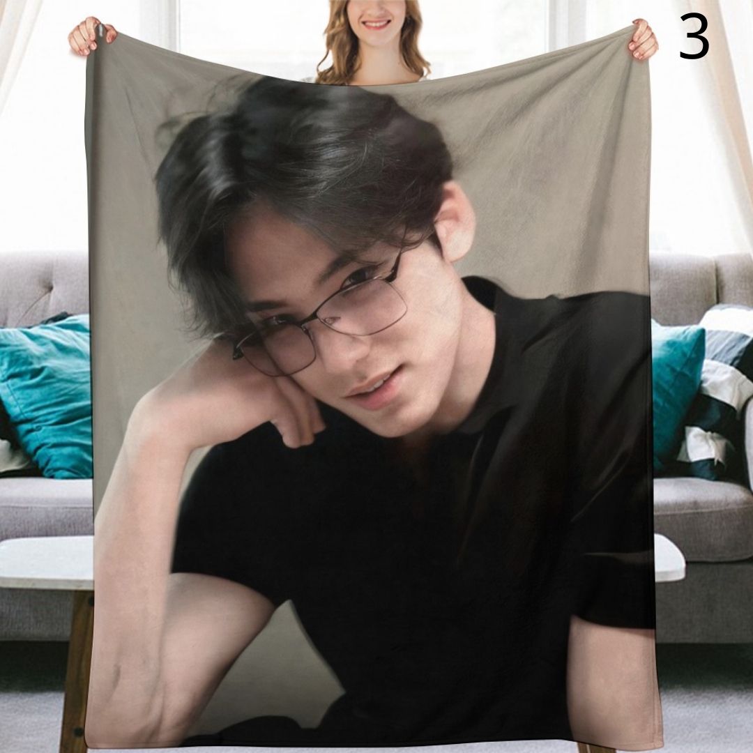 SEVENTEEN Mingyu Blanket, Seventeen Flannel Throw Blanket, Gifts for Carat