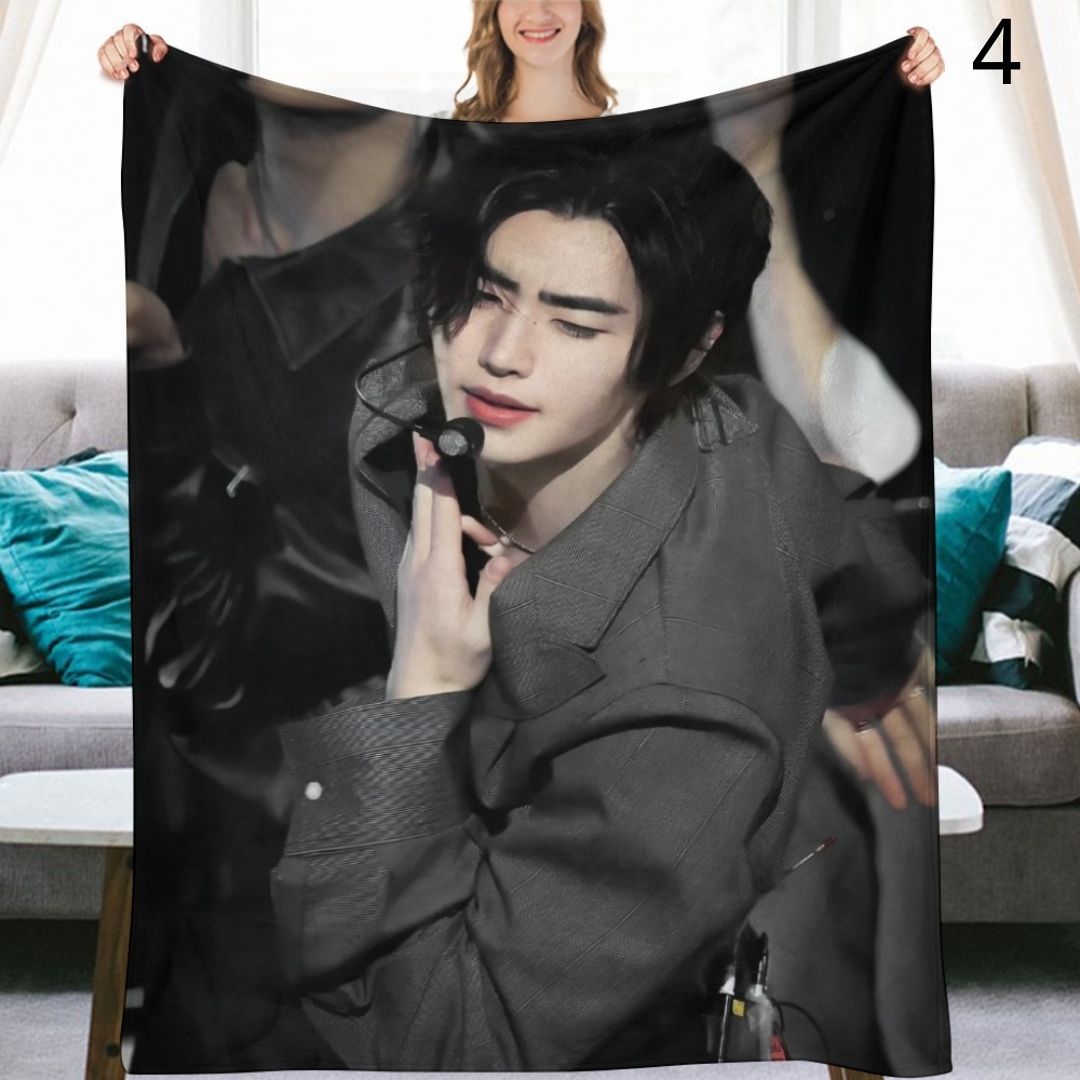 ENHYPEN Sunghoon Blanket, ENHYPEN Flannel Throw Blanket, Gifts for ENGENE