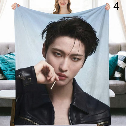 Ateez Seonghwa Blanket, Ateez Flannel Throw Blanket, Gifts for Atiny