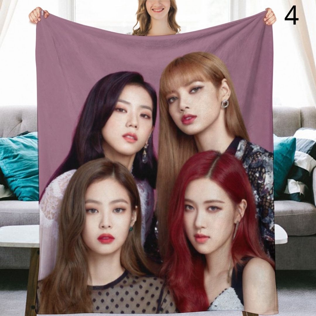 BLACKPINK Blanket, BP Flannel Throw Blanket, Gifts for Blinks