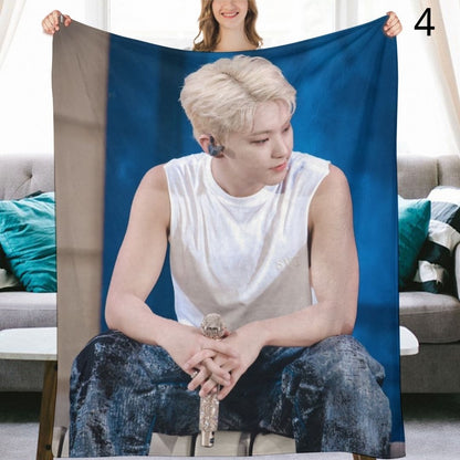 SEVENTEEN Hoshi Blanket, Seventeen Flannel Throw Blanket, Gifts for Carat