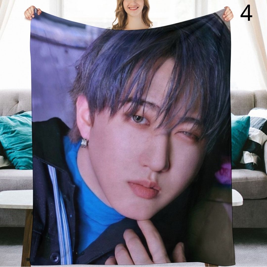 Stray Kids Changbin Blanket, SKZ Flannel Throw Blanket, Gifts for Stay