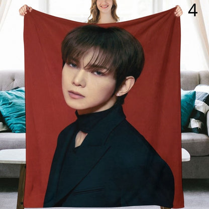 Ateez Yeosang Blanket, Ateez Flannel Throw Blanket, Gifts for Atiny