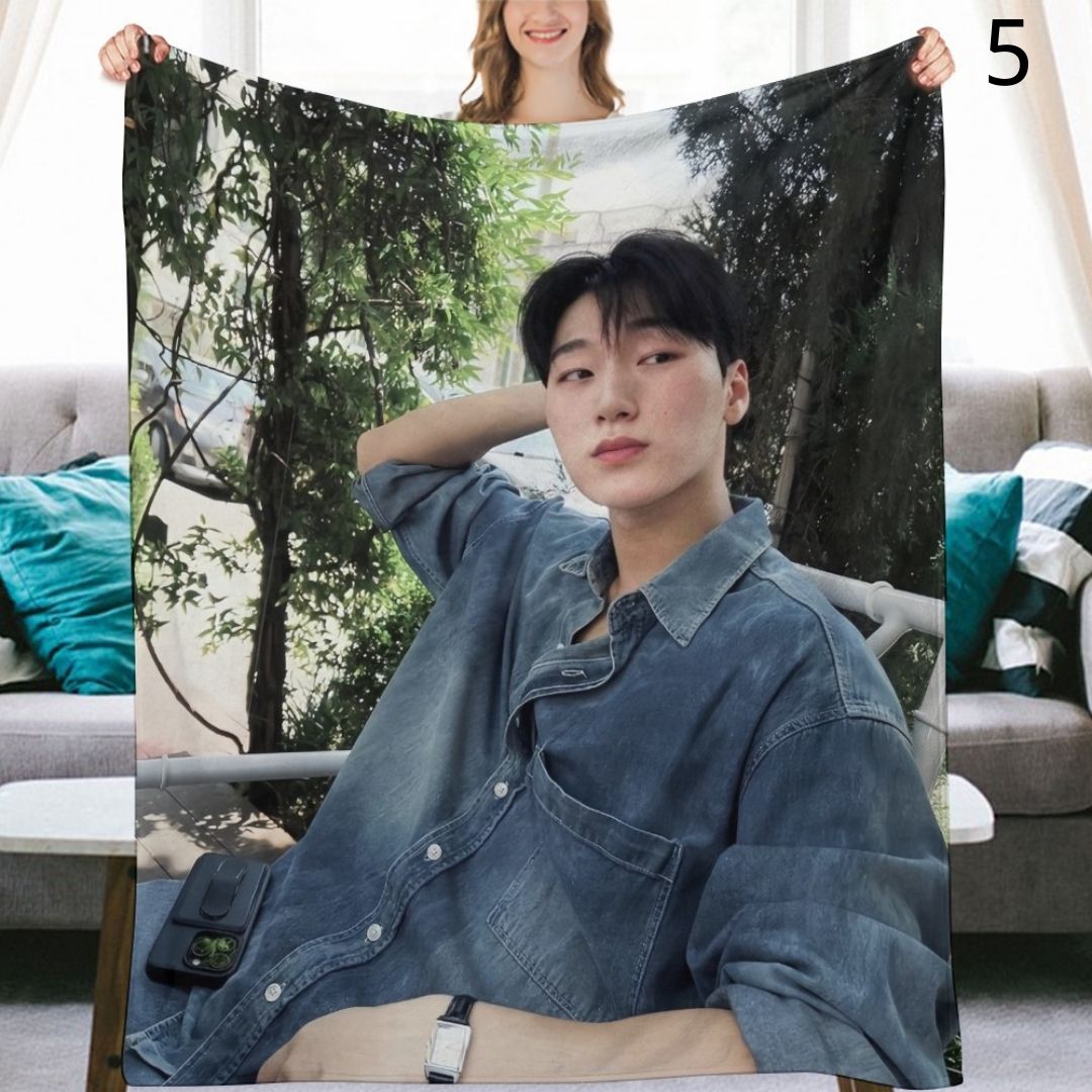 Ateez San Blanket, Ateez Flannel Throw Blanket, Gifts for Atiny