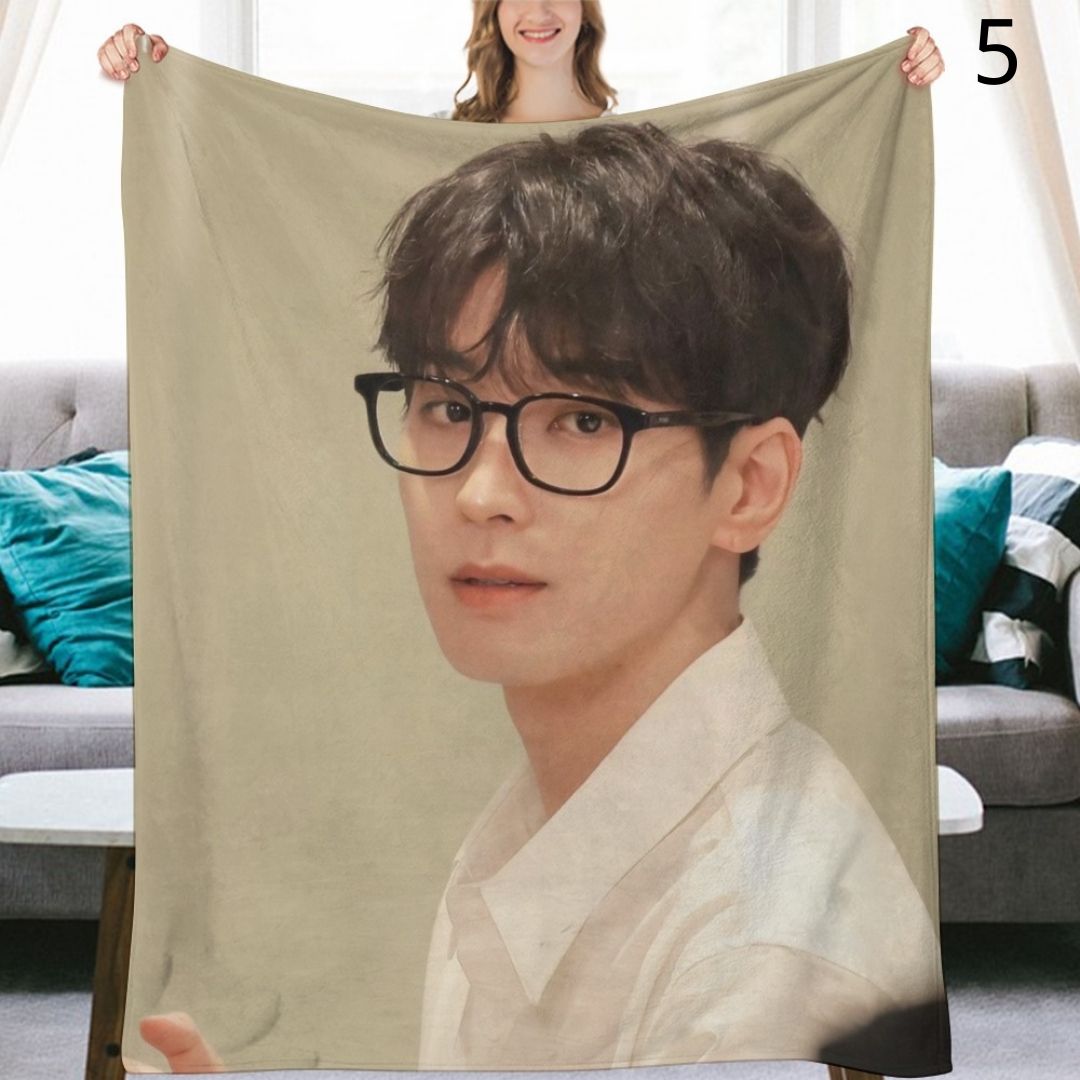 SEVENTEEN Wonwoo Blanket, Seventeen Flannel Throw Blanket, Gifts for Carat