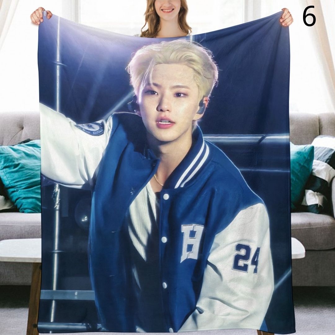 SEVENTEEN Hoshi Blanket, Seventeen Flannel Throw Blanket, Gifts for Carat