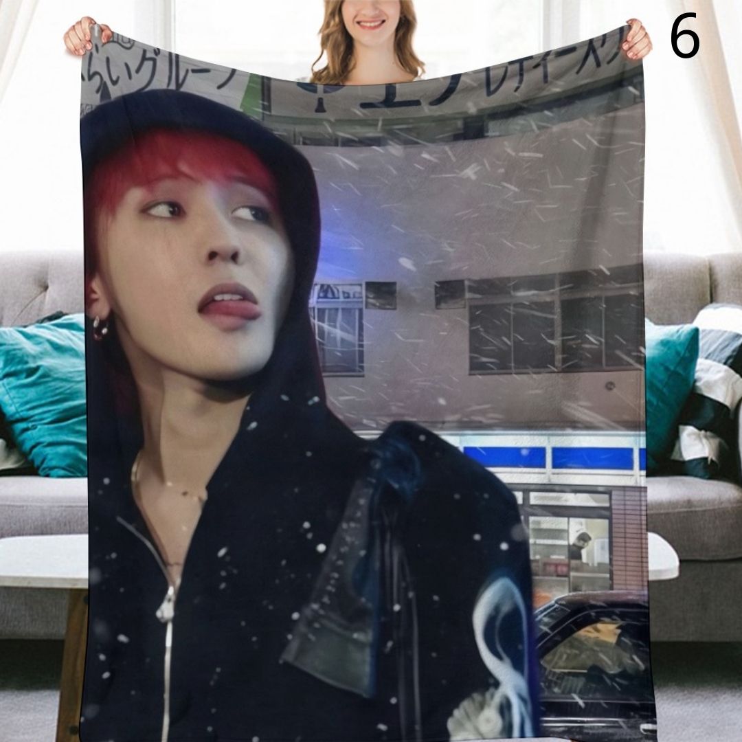 BIGBANG G-Dragon Blanket, BIGBANG Flannel Throw Blanket, Gifts for V.I.P