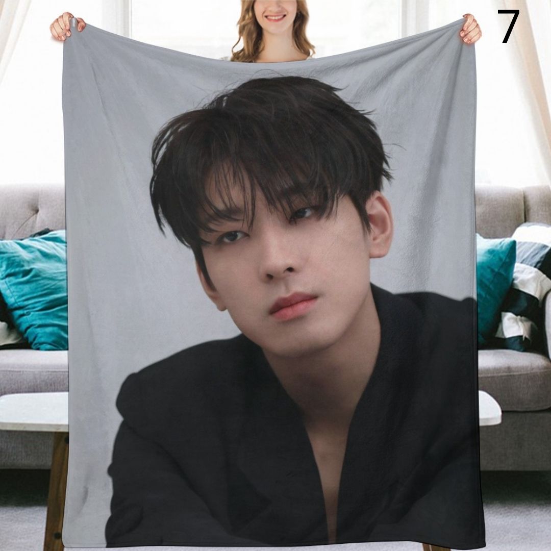 SEVENTEEN Wonwoo Blanket, Seventeen Flannel Throw Blanket, Gifts for Carat