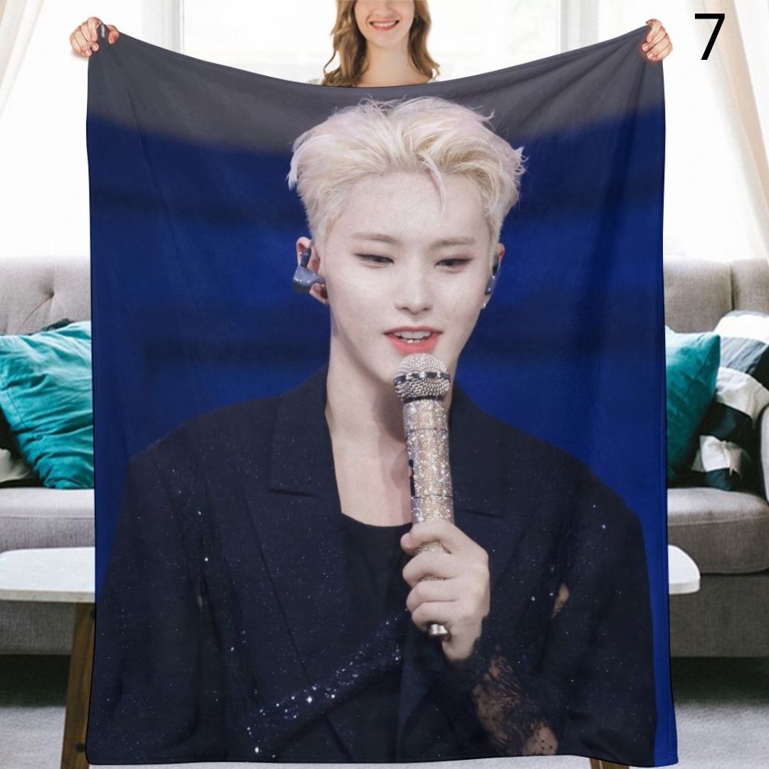 SEVENTEEN Hoshi Blanket, Seventeen Flannel Throw Blanket, Gifts for Carat