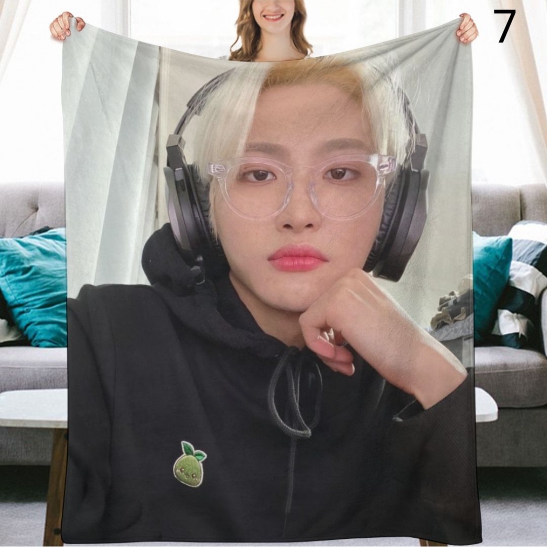 Ateez Seonghwa Blanket, Ateez Flannel Throw Blanket, Gifts for Atiny