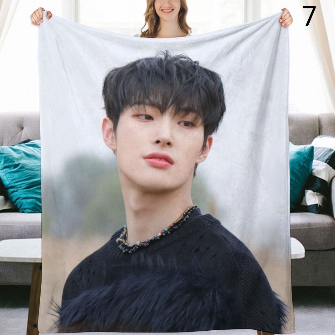 Ateez Mingi Blanket, Ateez Flannel Throw Blanket, Gifts for Atiny