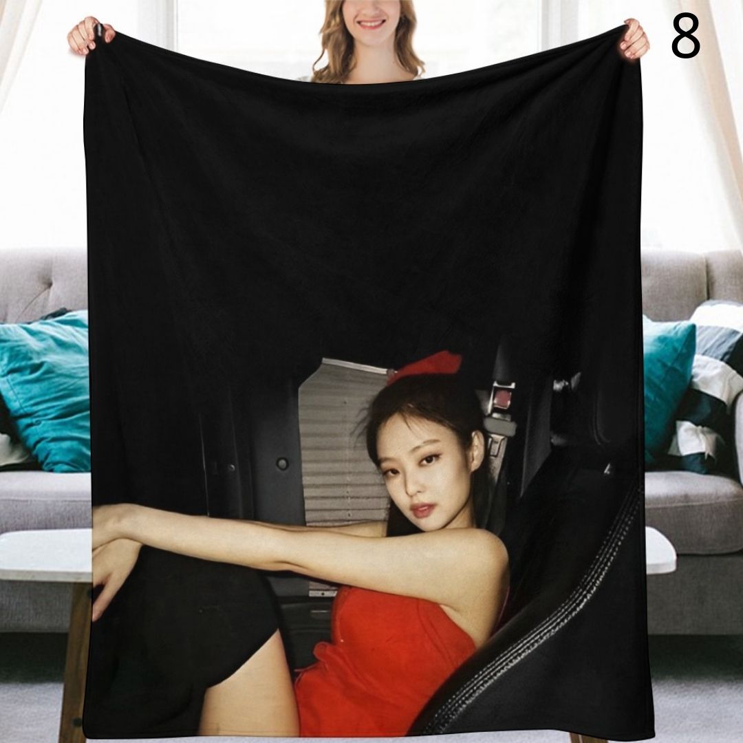 BLACKPINK Jennie Blanket, BP Flannel Throw Blanket, Gifts for Blinks