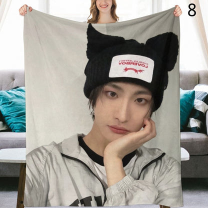 Ateez Seonghwa Blanket, Ateez Flannel Throw Blanket, Gifts for Atiny