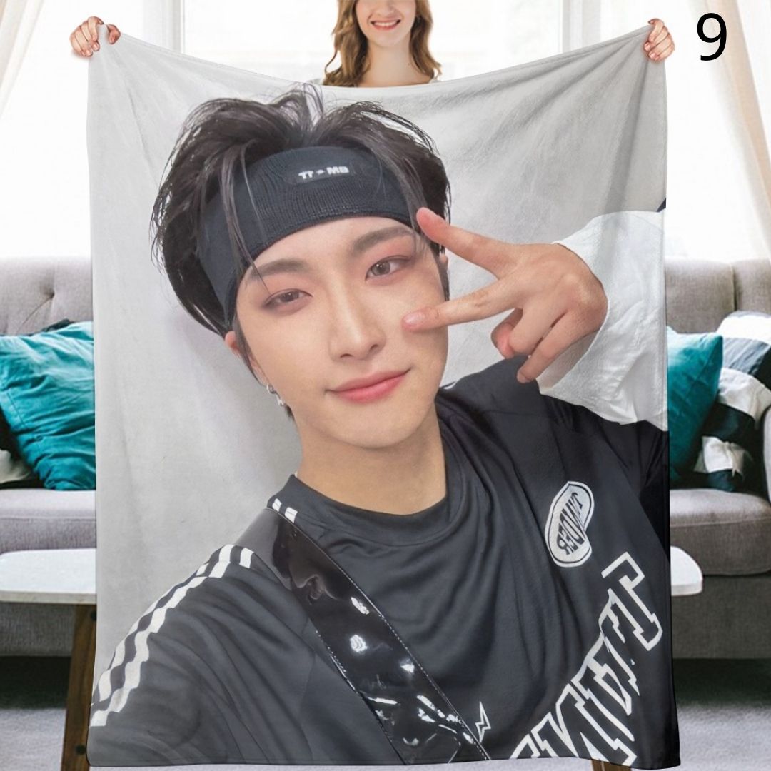 Ateez Seonghwa Blanket, Ateez Flannel Throw Blanket, Gifts for Atiny