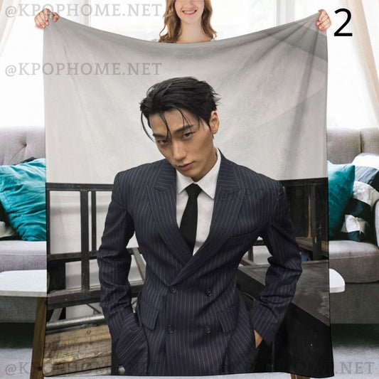 Ateez Choi San Blanket, Ateez Flannel Throw Blanket, Gifts for Atiny