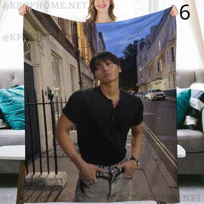 Ateez Choi San Blanket, Ateez Flannel Throw Blanket, Gifts for Atiny