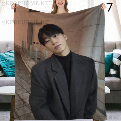 Ateez Choi San Blanket, Ateez Flannel Throw Blanket, Gifts for Atiny