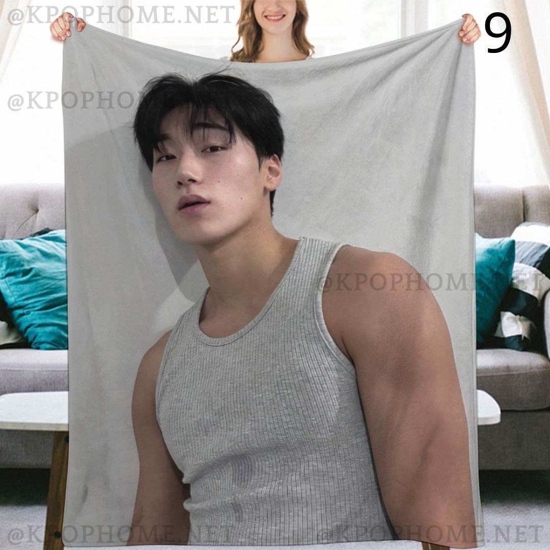 Ateez Choi San Blanket, Ateez Flannel Throw Blanket, Gifts for Atiny