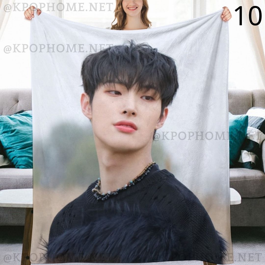 Ateez Mingi Blanket, Ateez Flannel Throw Blanket, Gifts for Atiny