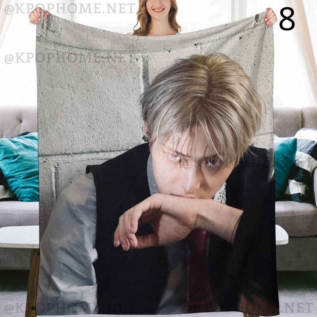 Ateez Mingi Blanket, Ateez Flannel Throw Blanket, Gifts for Atiny