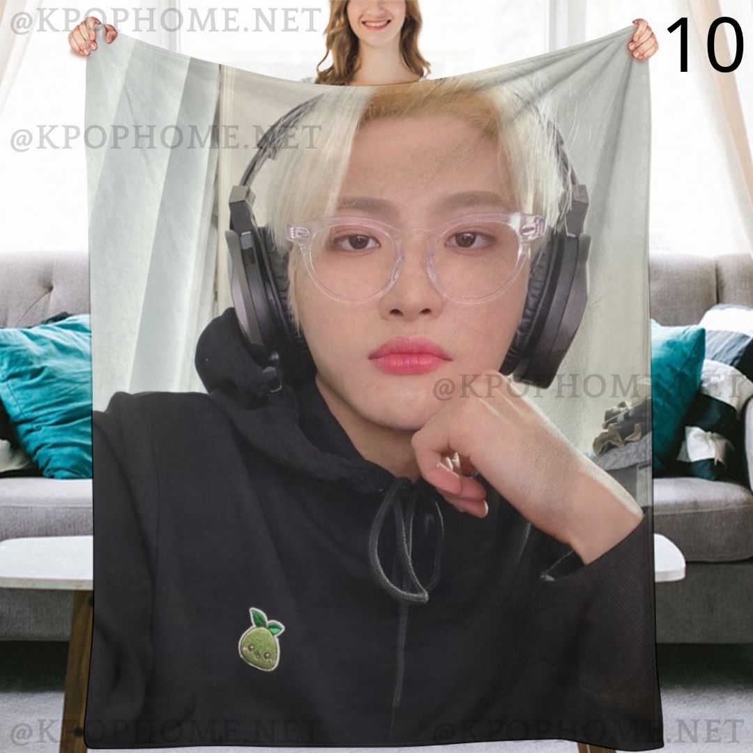 Ateez Seonghwa Blanket, Ateez Flannel Throw Blanket, Gifts for Atiny