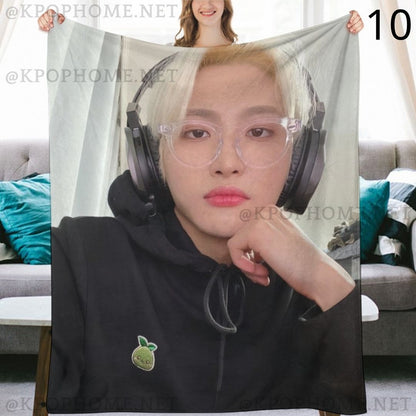 Ateez Seonghwa Blanket, Ateez Flannel Throw Blanket, Gifts for Atiny