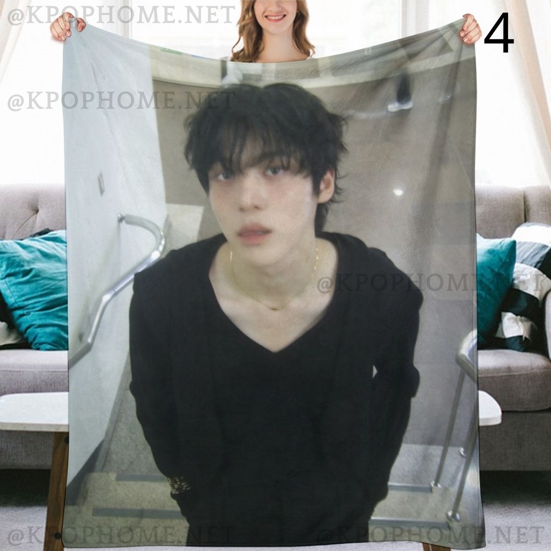 Ateez Yunho Blanket, Ateez Flannel Throw Blanket, Gifts for Atiny