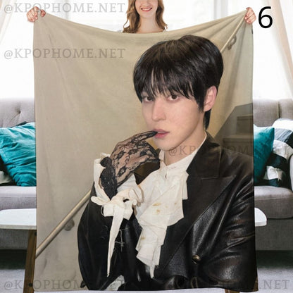 Ateez Yunho Blanket, Ateez Flannel Throw Blanket, Gifts for Atiny