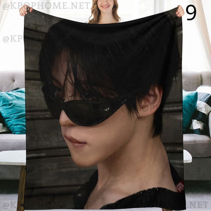 Ateez Yunho Blanket, Ateez Flannel Throw Blanket, Gifts for Atiny