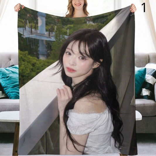 BABYMONSTER Ahyeon Blanket, BABYMONSTER Flannel Throw Blanket, Gifts for Monstize