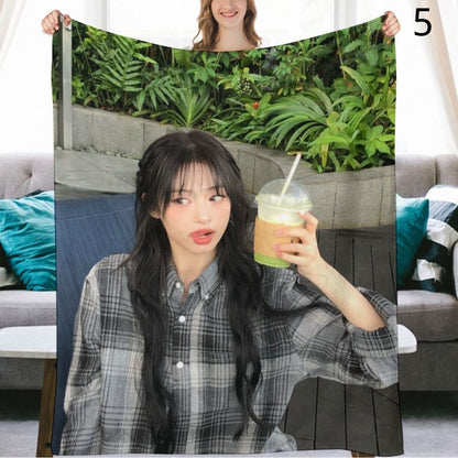 BABYMONSTER Ahyeon Blanket, BABYMONSTER Flannel Throw Blanket, Gifts for Monstize