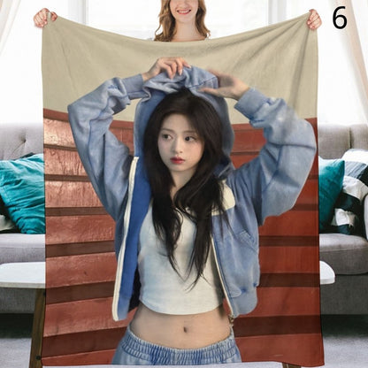 BABYMONSTER Ahyeon Blanket, BABYMONSTER Flannel Throw Blanket, Gifts for Monstize