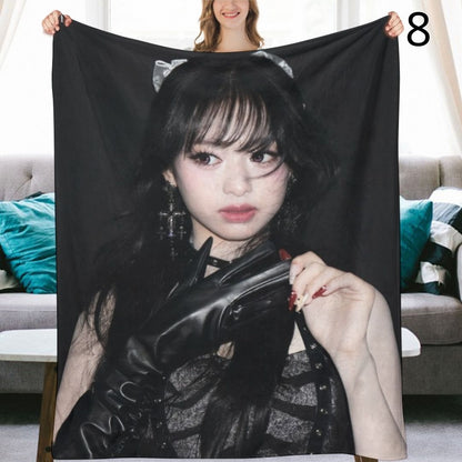 BABYMONSTER Ahyeon Blanket, BABYMONSTER Flannel Throw Blanket, Gifts for Monstize
