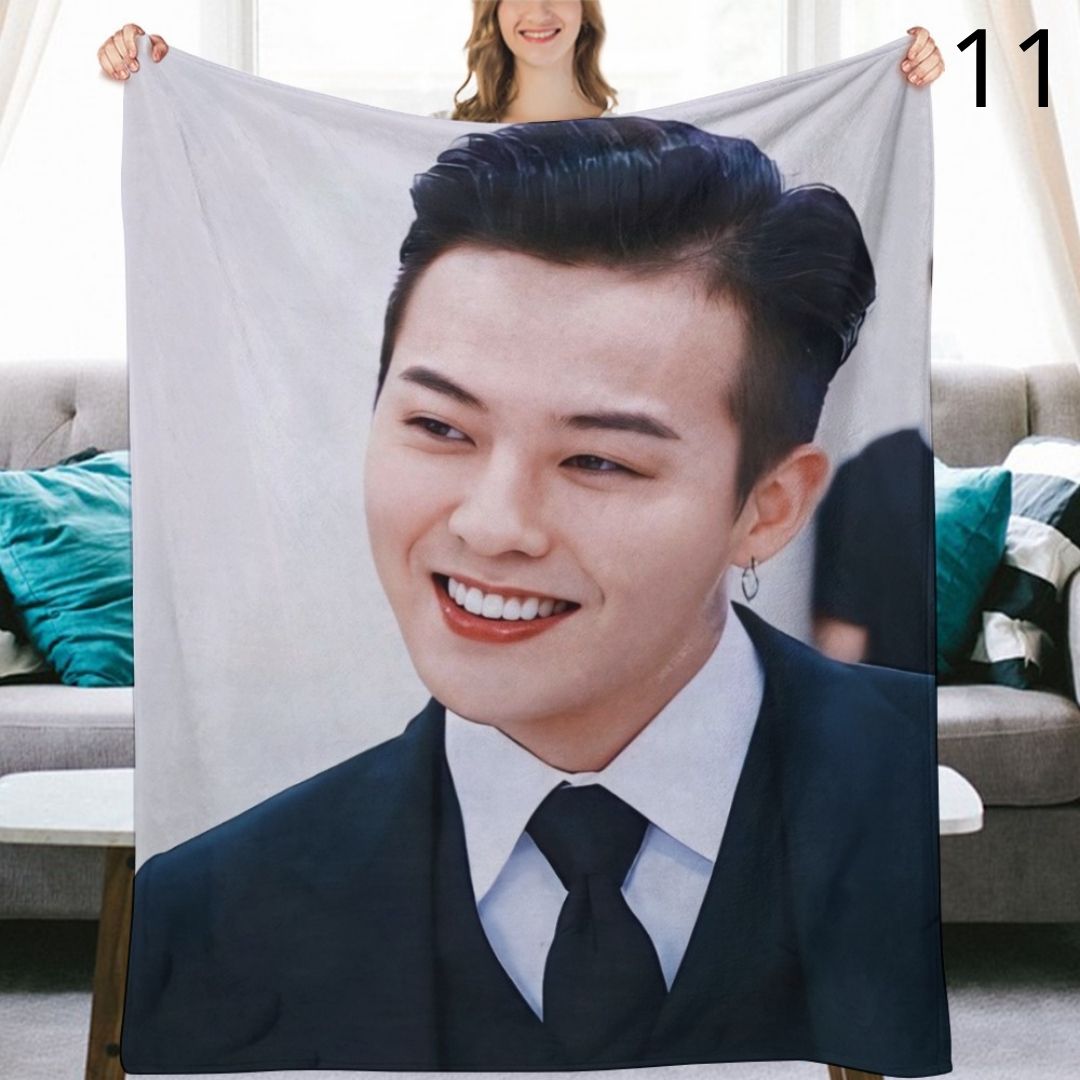 BIGBANG G-Dragon Blanket, BIGBANG Flannel Throw Blanket, Gifts for V.I.P