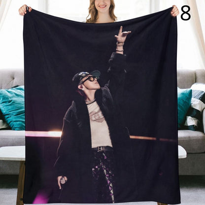 BIGBANG G-Dragon Blanket, BIGBANG Flannel Throw Blanket, Gifts for V.I.P