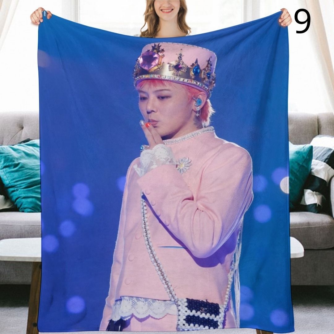 BIGBANG G-Dragon Blanket, BIGBANG Flannel Throw Blanket, Gifts for V.I.P