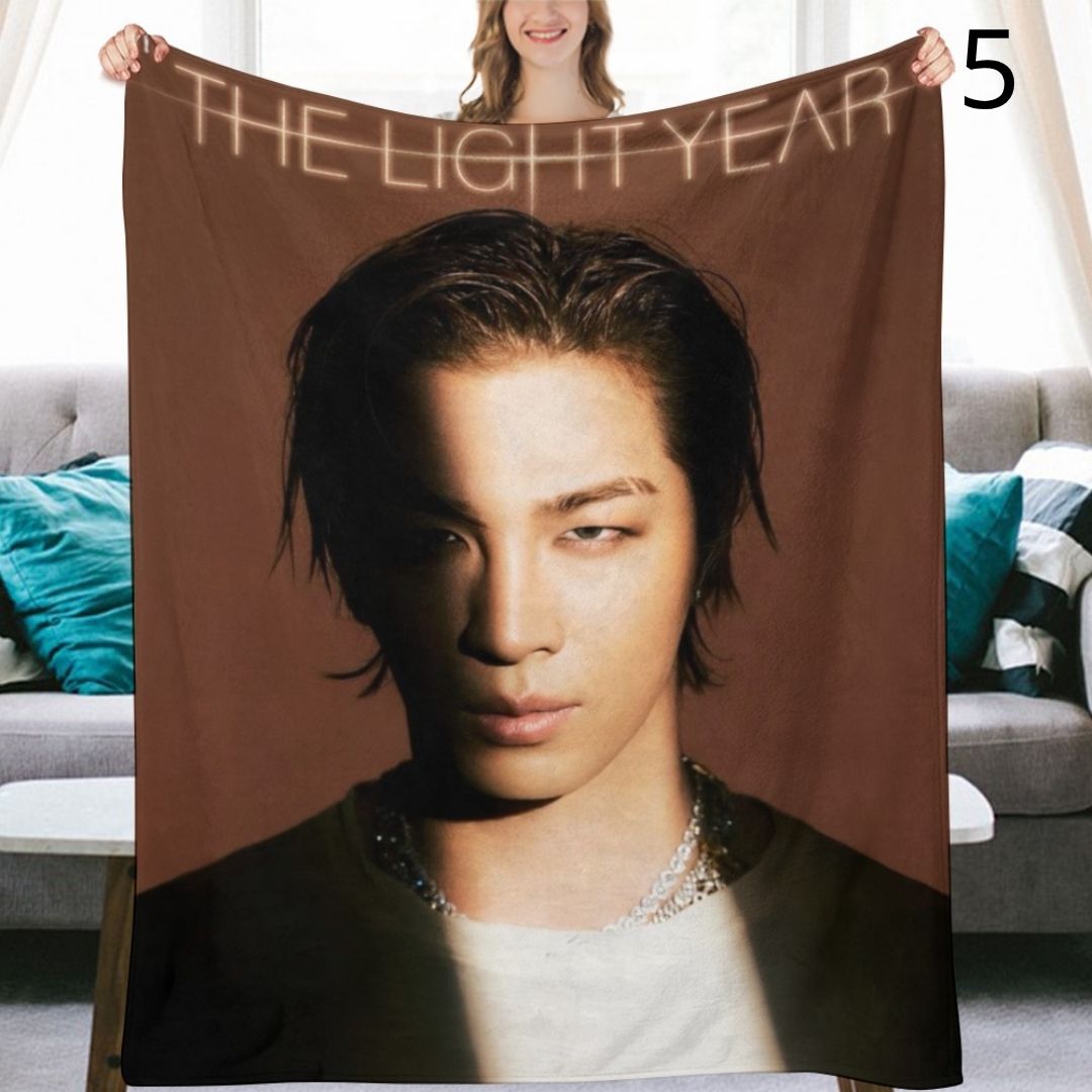 BIGBANG Taeyang Blanket, BIGBANG Flannel Throw Blanket, Gifts for V.I.P