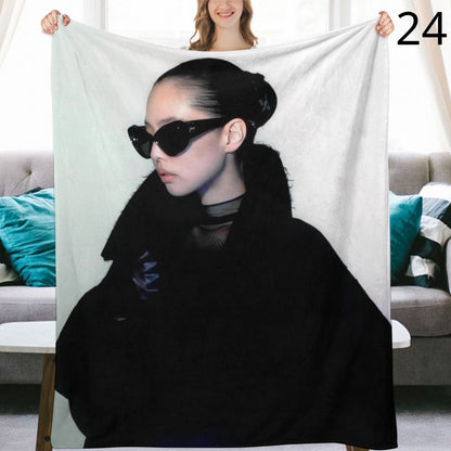 BLACKPINK Jennie Blanket, BP Flannel Throw Blanket, Gifts for Blinks