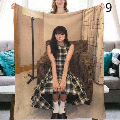 BLACKPINK Jisoo Blanket, BP Flannel Throw Blanket, Gifts for Blinks