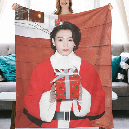 BTS Christmas Blanket, BTS Bangtan Boys Flannel Throw Blanket, Gifts for Army