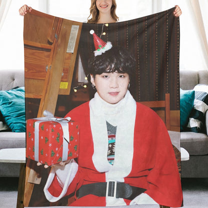 BTS Christmas Blanket, BTS Bangtan Boys Flannel Throw Blanket, Gifts for Army
